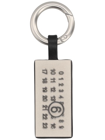 mm6 maison margiela keychain with logo