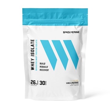 Swolverine Whey Protein Isolate Vanilla Milkshake 30 Servings
