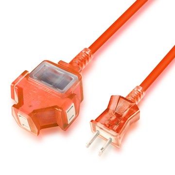 PowerSync 2P 1擴3插工業用動力延長線/橘色/15M(TU3C3150)