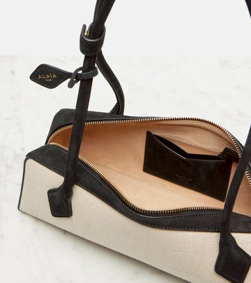 Alaïa Le Teckel Medium canvas shoulder bag