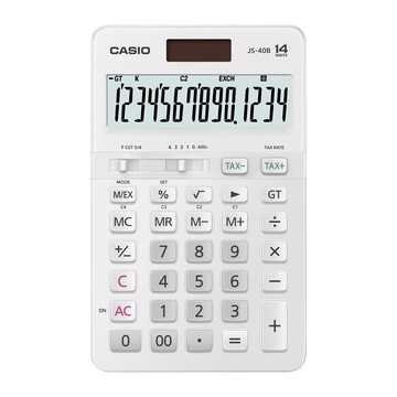 CASIO 卡西歐 一般計算機  JS-40B  白色  1個