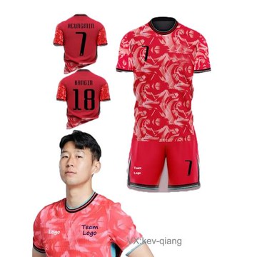 2425新韓國款球衣主客場球短袖上衣賽前熱身訓練夏季服出場服