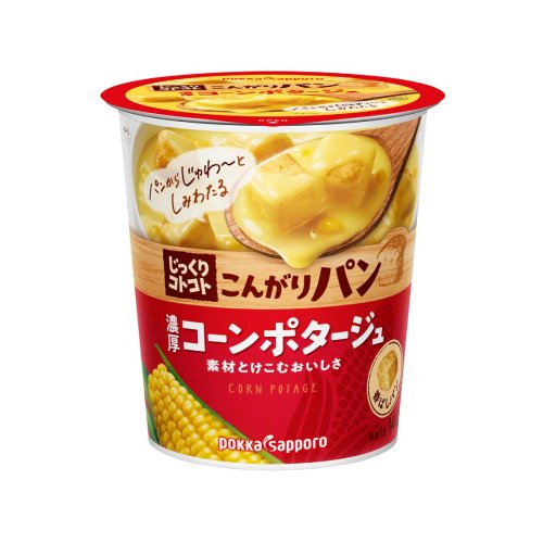 ポッカサッポロ　じっくりコトコト　こんがりパン　濃厚コーンポタージュ　31.7g×6個