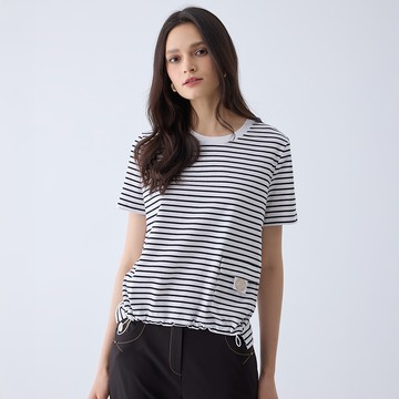 ILEY伊蕾 財庫入袋棉質上衣(五色；M-2L)1242361216