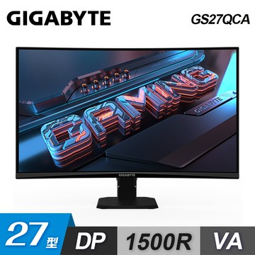 【GIGABYTE 技嘉】GS27QCA 27型 180Hz 2K 曲面電競螢幕