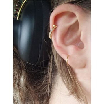 U型螺絲鈦鋼耳釘耳骨環有耳洞耳圈高級感耳環女ins風皓石耳飾超閃