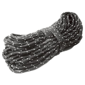 TiiTEnT 反光密紋營繩 黑色 材質:Polyester  長20m 線徑4mm