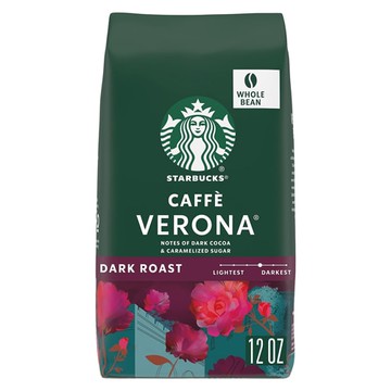 Starbucks Whole Bean Coffee Dark Roast Caffe Verona 12 oz