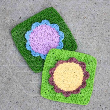 【影片教學+材料包】花朵織片(款一)