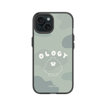 iPhone 15 Clear 酷墨灰 - 奧樂雞 Ology - 迷彩綠
