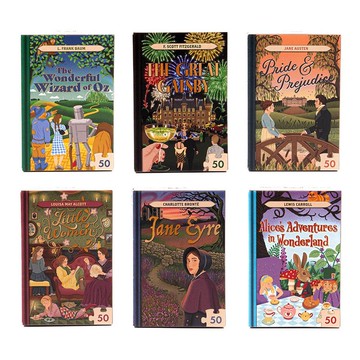 英國Professor Puzzle 圖書館系列:世界名著拼圖(隨機出貨)