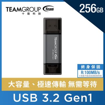 Team 十銓 X1 256GB USB 3.2 / TYPE-C 雙介面隨身碟(終身保固)