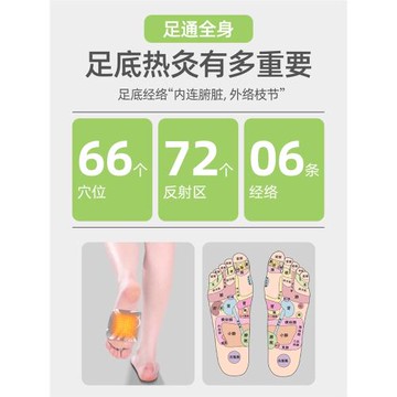 艾邑蘄艾精油熱敷自發熱暖足貼上熱下寒暖腳神器足療暖寶寶足底貼
