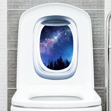 【MR.ZAKKA】創意萬用裝飾貼紙-景觀主題 海底星空窗景 U款 居家布置 DIY可移式壁貼 無痕壁貼 牆貼