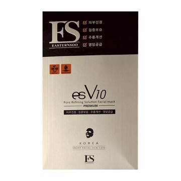 ES V10煥顏淨肌面膜 集中保濕 舒緩肌膚 營養補給 10片/盒  1入