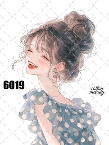 original sticker no.6019 人物貼紙 原創貼紙 人物貼紙 女孩貼紙 原創人物貼紙