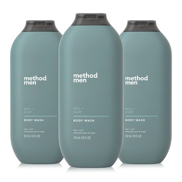 【method 美則】男仕潔膚露 – 海洋衝浪 532ml x3入