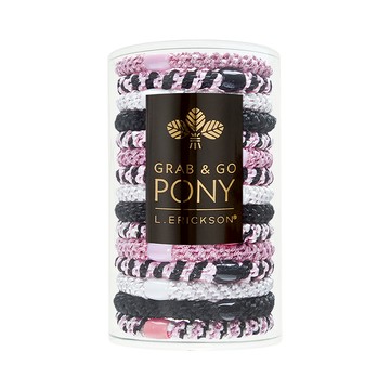 L. ERICKSON 彈力髮圈桶15入-粗版〈粉紅派對〉