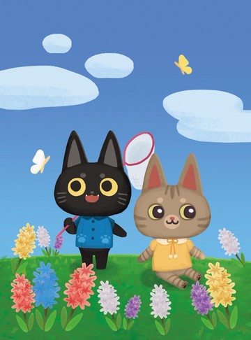 貓咪插畫明信片 兜拉森友會款