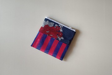 伴伴方形拉鍊袋_藍紅茄芷