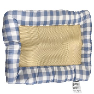 Danny Cool 寵物透氣睡墊  柔軟舒適 四周枕墊  防滑處理  藍格紋  60 x 42 x 5cm  1個