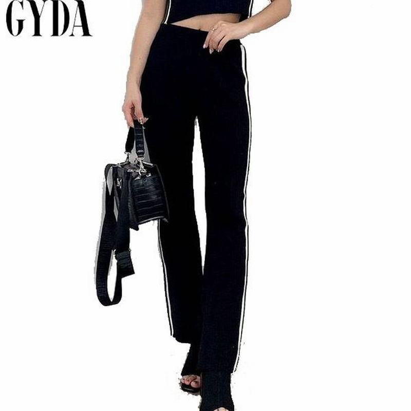 ジェイダ GYDA サイドラインハーフスリーブニット TOPS