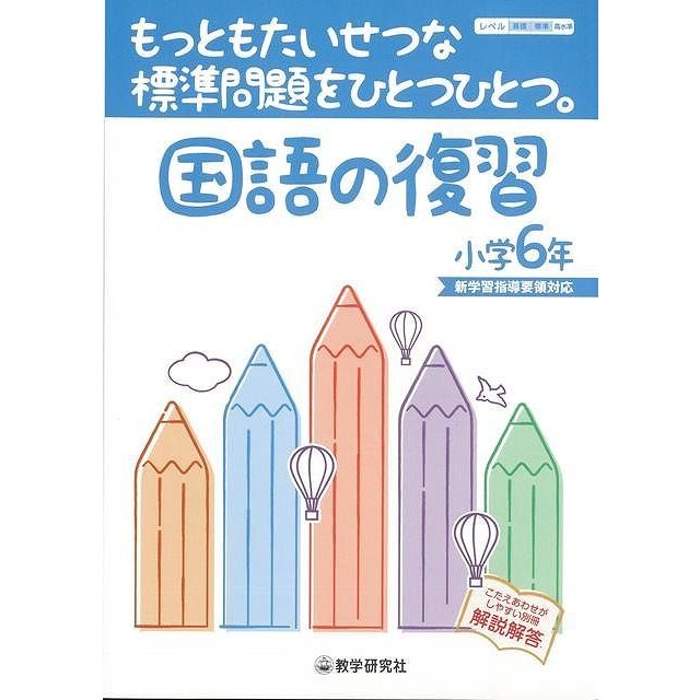 国語の復習小学6年-もっともたいせつな標準問題をひとつひとつ