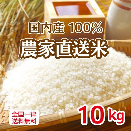 農家直送米 国内産100％ ブレンド米 10kg 白米 安い 10kg×1 複数原料米 送料無料