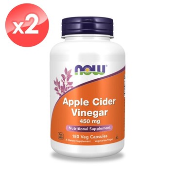 【NOW】蘋果醋膠囊2瓶組(180顆*2瓶)