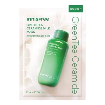 INNISFREE 綠茶神經酰胺牛奶水面膜 台灣公司貨 23ml  1組  1入