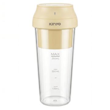 Kinyo 隨行杯充電式果汁機 黃色  AJU-5769