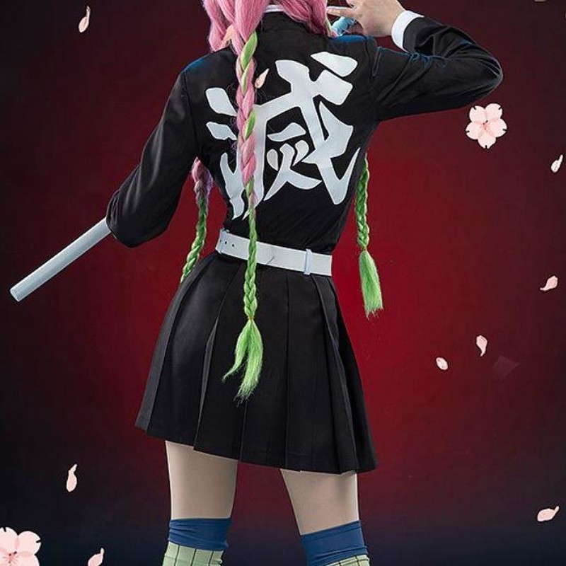 鬼滅の刃 甘露寺蜜璃 コスプレ ハロウィン 鬼殺隊 大人 フルセット