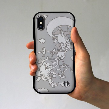 Grip iPhone 手機殼 Fujin Raijin 軍灰