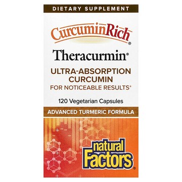 Natural Factors, CurcuminRich，Theracurmin，30 毫克，120 粒素食膠囊