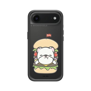 iPhone Air Mod NX -邊框背蓋組合 (相機按鈕) 黑 - 嗨小強 Hi John - 漢堡