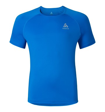 ├登山樂┤瑞士ODLO 男銀離子運動T恤 鈷藍 #347932-20221