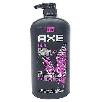 AXE 沐浴乳 激情誘惑 椰子黑胡椒香味  1L  1件