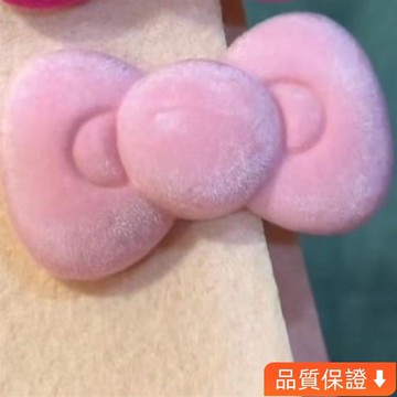 💥台灣热卖💥 植絨圓蝴蝶結髮夾ins粉嫩少女髮卡甜美學生劉海邊夾秋冬新款髮飾