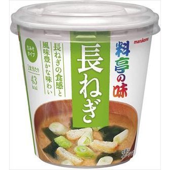 送料無料 マルコメ カップ料亭の味 長ねぎ 即席味噌汁 1食×24個