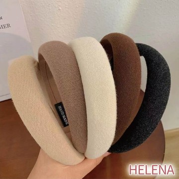 【海麗娜】韓版寬邊奶茶色系髮箍 髮飾 海綿髮箍 頭飾 飾品 復古色甜美風髮飾 配件 生活小物【D41】