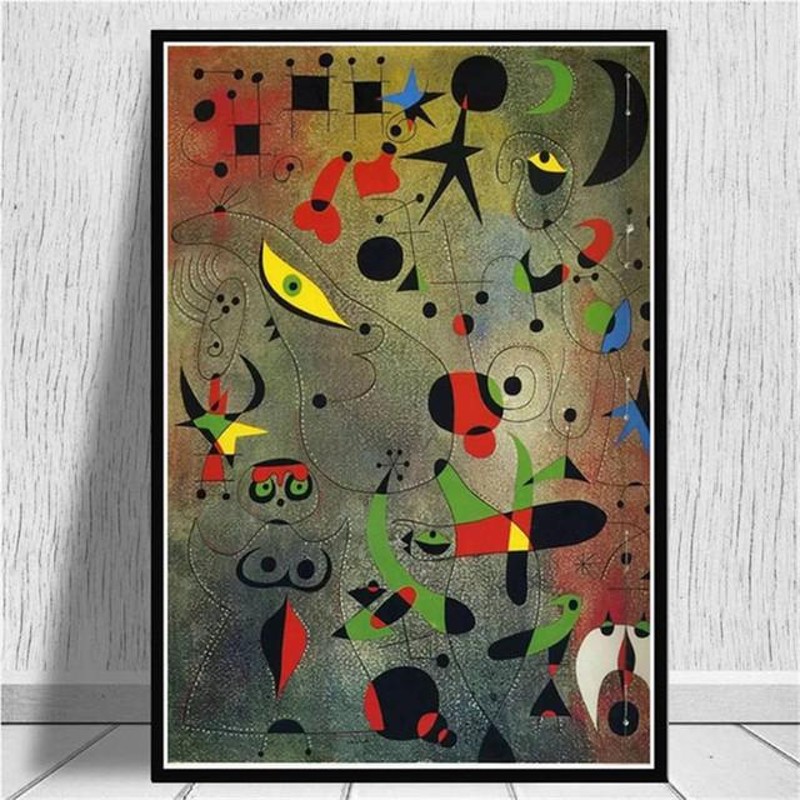 ポスター ジョアンミロ Joan miro キャンバスアートポスター イラスト