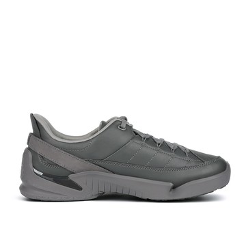 Clarks 輕鬆走-Tri Ease Lace 男款真皮舒適緩震輕量休閒鞋(灰色) CLM87339C