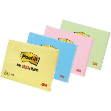 3M 可再貼 657便條紙(多色)藍