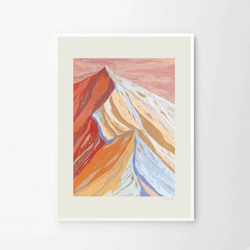 丹麥藝術掛畫｜Mandy Maria: Cuillin Ridge VII - 原木色鋁框