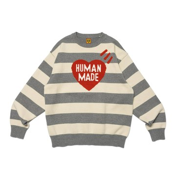 【日貨代購CITY】2023SS HUMAN MADE STRIPED HEART KNIT SWEATER 針織衫現貨