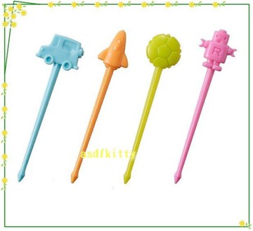 asdfkitty*足球機器人飛機汽車食物叉/水果插/便當.點心.三明治叉-日本msa正版商品