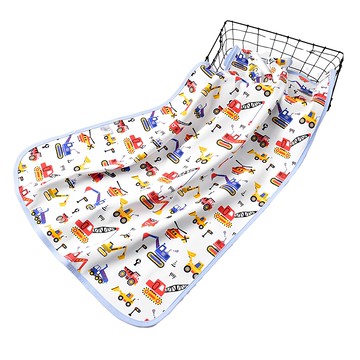 bebehome竹纖維三層嬰兒防水隔尿墊 45 x 30cm 柔軟舒適透氣  工程車  1個