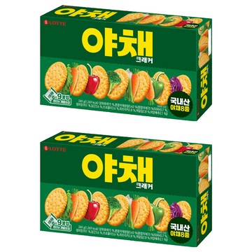LOTTE 樂天 蔬菜風味餅乾  83g  2盒