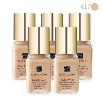 ESTEE LAUDER雅詩蘭黛 粉持久完美持妝粉底#17(7ml)X5-專櫃公司貨