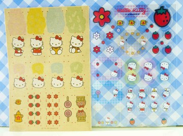 【震撼精品百貨】Hello Kitty 凱蒂貓 KITTY貼紙-復古打勾 震撼日式精品百貨